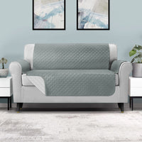 Sofa Cover Couch Covers 3 Seater 100% Water Resistant Grey Furniture Kings Warehouse 