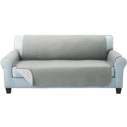 Sofa Cover Couch Covers 3 Seater Quilted Grey Furniture Kings Warehouse 