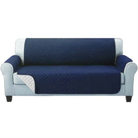 Sofa Cover Couch Covers 3 Seater Quilted Navy Furniture Kings Warehouse 