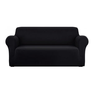 Sofa Cover Couch Covers 3 Seater Stretch Black Furniture Kings Warehouse 