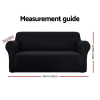 Sofa Cover Couch Covers 3 Seater Stretch Black Furniture Kings Warehouse 