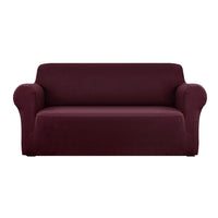 Sofa Cover Couch Covers 3 Seater Stretch Burgundy Furniture Kings Warehouse 