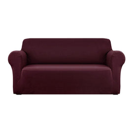 Sofa Cover Couch Covers 3 Seater Stretch Burgundy Furniture Kings Warehouse 