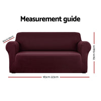 Sofa Cover Couch Covers 3 Seater Stretch Burgundy Furniture Kings Warehouse 