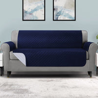 Sofa Cover Couch Covers 4 Seater 100% Water Resistant Navy Furniture Kings Warehouse 