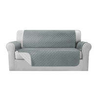 Sofa Cover Quilted Couch Covers 100% Water Resistant 3 Seater Grey Furniture Frenzy Kings Warehouse 