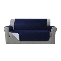 Sofa Cover Quilted Couch Covers 100% Water Resistant 3 Seater Navy Furniture Frenzy Kings Warehouse 