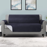 Sofa Cover Quilted Couch Covers 100% Water Resistant 4 Seater Dark Grey Furniture Frenzy Kings Warehouse 