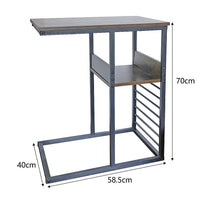 Sofa Side End Table Wooden Shelf Couch Living Nightstand Furniture Kings Warehouse 