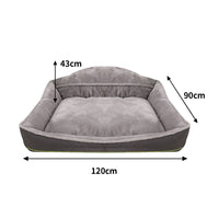 Sofa-Style Dog Bed Waterproof Washable Soft High Back Comfy Sleeping Kennel XL Kings Warehouse 