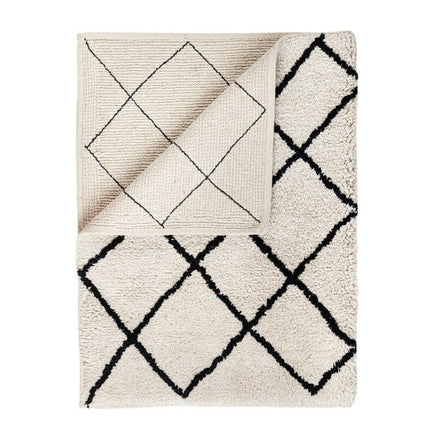 Soft Cotton Bath Rug Tufted Jacquard Design EOFY Kings Warehouse 