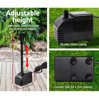 Solar Pond Pump Submersible Water Fountain Kit with 2 Panels 7.2FT Home & Garden Kings Warehouse 