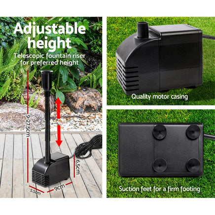 Solar Pond Pump Submersible Water Fountain Kit with 2 Panels 7.2FT Home & Garden Kings Warehouse 
