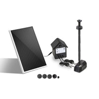 Solar Pond Pump Submersible Water Fountain with Battery Kit LED Lights 4FT Home & Garden Kings Warehouse 