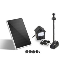 Solar Pond Pump Submersible Water Fountain with Battery Kit LED Lights 4FT Home & Garden Kings Warehouse 