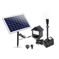 Solar Pond Pump Submersible Water Fountain with Battery Kit LED Lights 6.6FT Home & Garden Kings Warehouse 