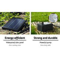 Solar Water Feature Cascading Fountain 3-Tier Pot LED Lights 76CM Grey Home & Garden Kings Warehouse 