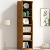 Solid Bamboo Corner Storage Organizer Plan Stand Book Shelf 5/6/7 Tier Furniture Kings Warehouse 