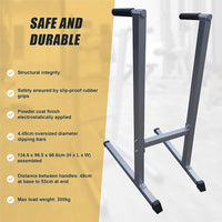 Solid Dip Station Gym Fitness Sports & Fitness Kings Warehouse 