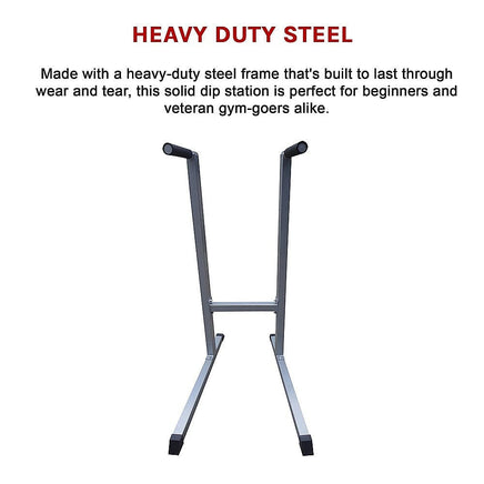 Solid Dip Station Power Tower for Home Gym Strength Training Upper Body Workouts Sports & Fitness Kings Warehouse 