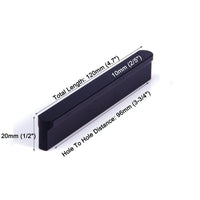 Solid Zinc Furniture Kitchen Bathroom Cabinet Handles Drawer Bar Handle Pull Knob Black 96mm Kings Warehouse 
