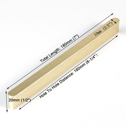 Solid Zinc Furniture Kitchen Bathroom Cabinet Handles Drawer Bar Handle Pull Knob Gold 160mm Kings Warehouse 