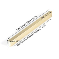 Solid Zinc Furniture Kitchen Bathroom Cabinet Handles Drawer Bar Handle Pull Knob Gold 192mm Kings Warehouse 