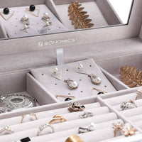 SONGMICS Jewellery White Box with 6 Layers and 5 Drawers Kings Warehouse 