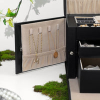SONGMICS Large Lockable Jewellery Box with 2 Drawers Mirror Kings Warehouse 