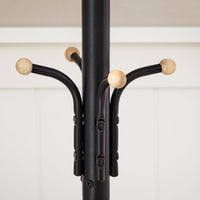 SONGMICS Metal Coat Rack 182 cm Tall Hall Tree Black Kings Warehouse 