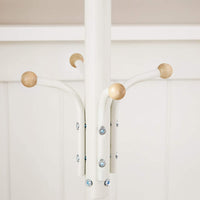 SONGMICS Metal Coat Rack 182 cm Tall Hall Tree White RCR19W living room Kings Warehouse 