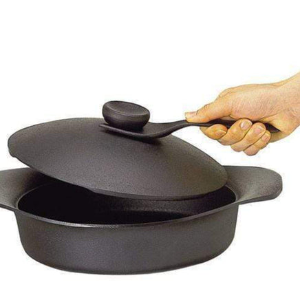 Sori Yanagi Japanese Iron Soup Pot Casserole 22cm with Lid and Fork Home & Garden Kings Warehouse 