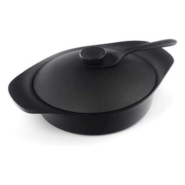 Sori Yanagi Japanese Iron Soup Pot Casserole 22cm with Lid and Fork Home & Garden Kings Warehouse 