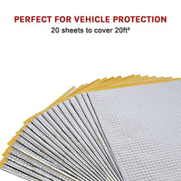 Sound Deadening Dead Mat 20 Sheets 20sq.ft Car Vibration Proofing Tools Kings Warehouse 