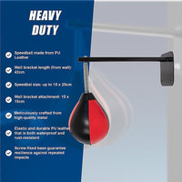 Speed Bag Boxing Punching Bag Wall Mount Reflex Training Sports & Fitness Kings Warehouse 