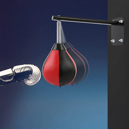 Speed Bag Boxing Punching Bag Wall Mount Reflex Training Sports & Fitness Kings Warehouse 