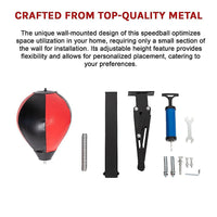 Speed Bag Punching Boxing Bag Wall Mount Reflex Training Sports & Fitness Kings Warehouse 