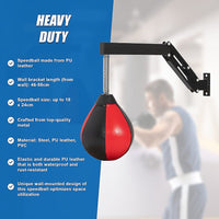 Speed Bag Punching Boxing Bag Wall Mount Reflex Training Sports & Fitness Kings Warehouse 