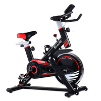 Spin Exercise Bike Fitness Commercial Home Workout Gym Equipment Black