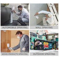 Spray Gun Kit HVLP Gravity Feed Air Paint Sprayer 3 Nozzles 1.4mm 1.7mm 2mm Kings Warehouse 