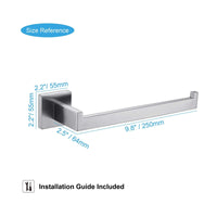 Square Hand Towel Holder Ring Wall Mounted Modern Towel Bar Bathroom Kitchen Kings Warehouse 