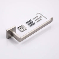 Square Hand Towel Holder Ring Wall Mounted Modern Towel Bar Bathroom Kitchen Kings Warehouse 