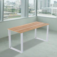 Square-Shaped Table Bench Desk Legs Retro Industrial Design Fully Welded - White Furniture Kings Warehouse 