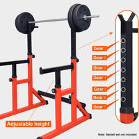 Squat Rack Barbell Rack Dip Station Home Fitness GYM Bench Press Bar Weight Lifting Strength Training Kings Warehouse 