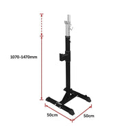 Squat Rack Stand Pair Bench Press Weight Lifting Barbell Sports & Fitness Kings Warehouse 
