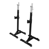 Squat Rack Stand Pair Bench Press Weight Lifting Barbell Sports & Fitness Kings Warehouse 