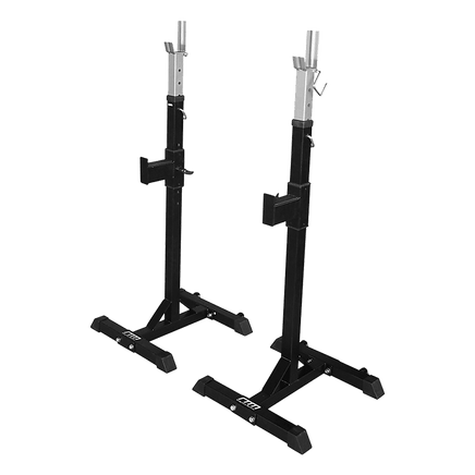 Squat Rack Stand Pair Bench Press Weight Lifting Barbell Sports & Fitness Kings Warehouse 