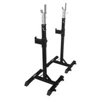 Squat Rack Stand Pair Bench Press Weight Lifting Barbell Sports & Fitness Kings Warehouse 