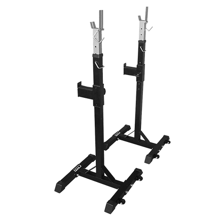 Squat Rack Stand Pair Bench Press Weight Lifting Barbell Sports & Fitness Kings Warehouse 