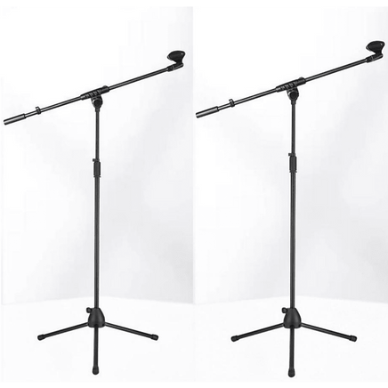 Stage Stands Tripod Mic Stand with Boom 2-Pack Audio & Video Kings Warehouse 